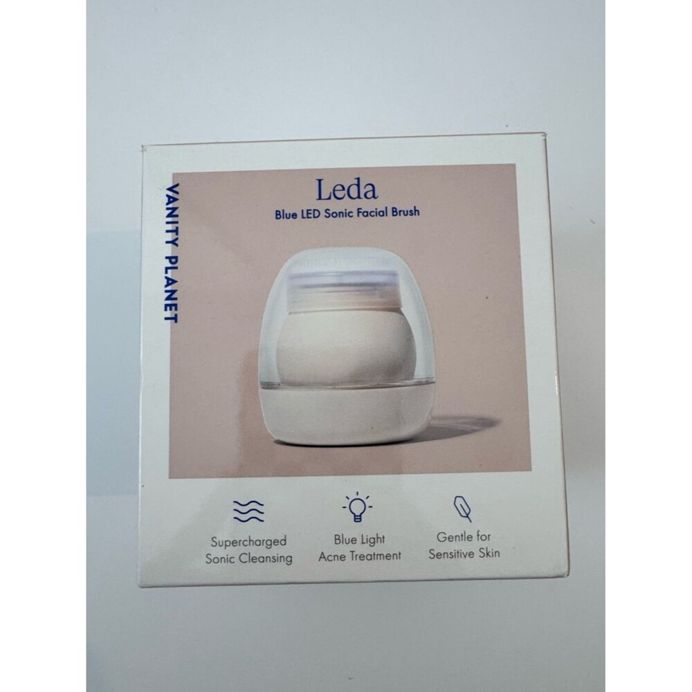 NEW Vanity Planet Leda Blue LED Sonic Facial Brush